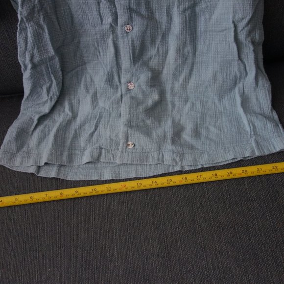 Diesel StyleLabTurquoise Button Down Short Sleeve Shirt Size S - Picture 3 of 13